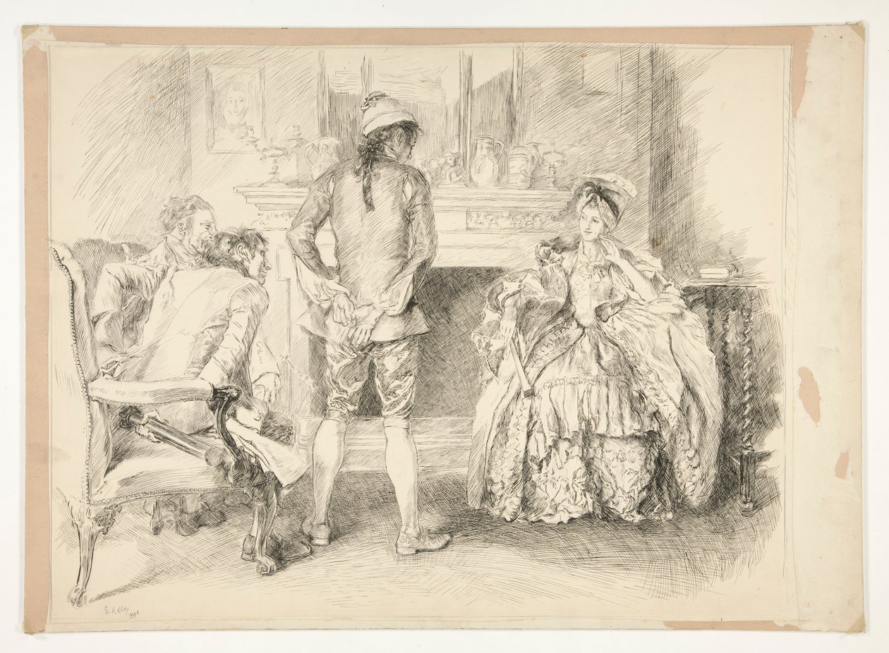 El hombre bondadoso. Miss Richland y el alguacil de Edwin Austin Abbey