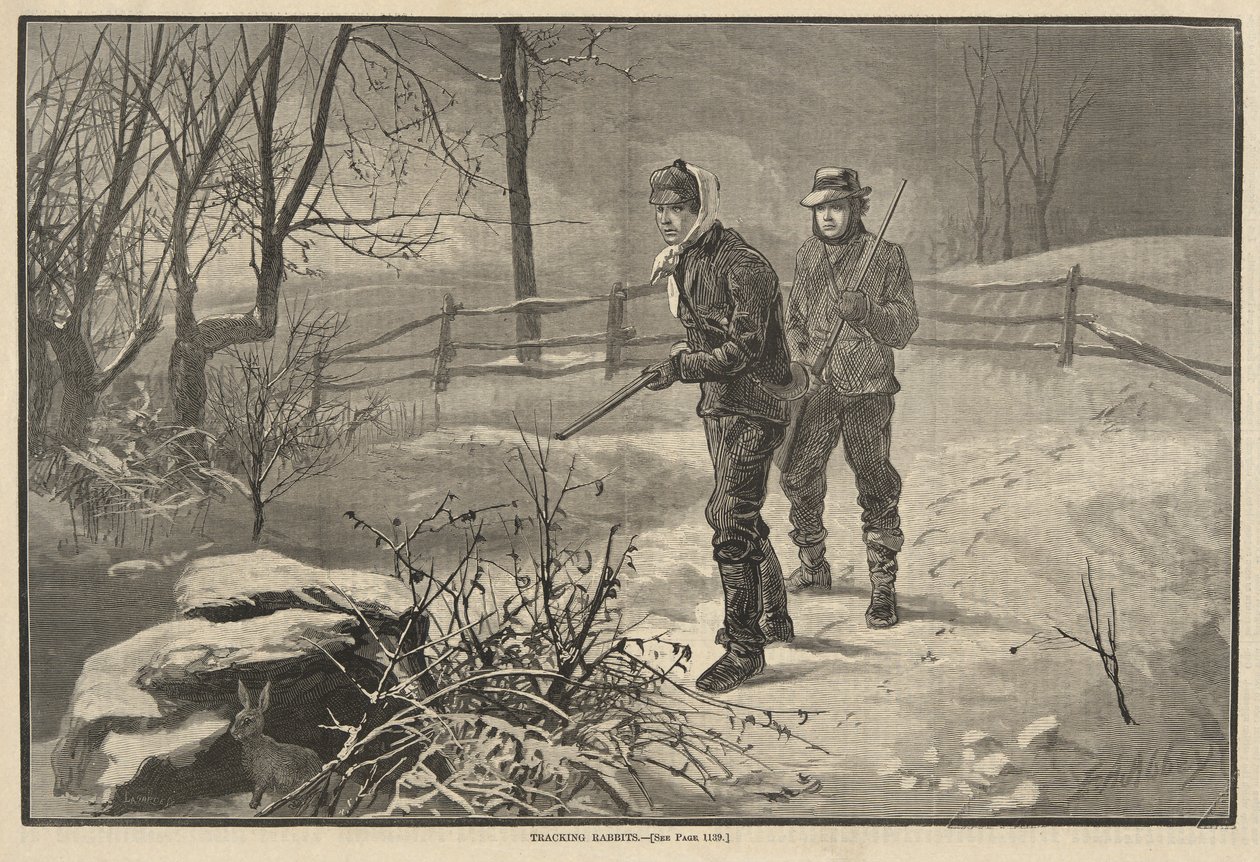 Rastreando Conejos de Edwin Austin Abbey