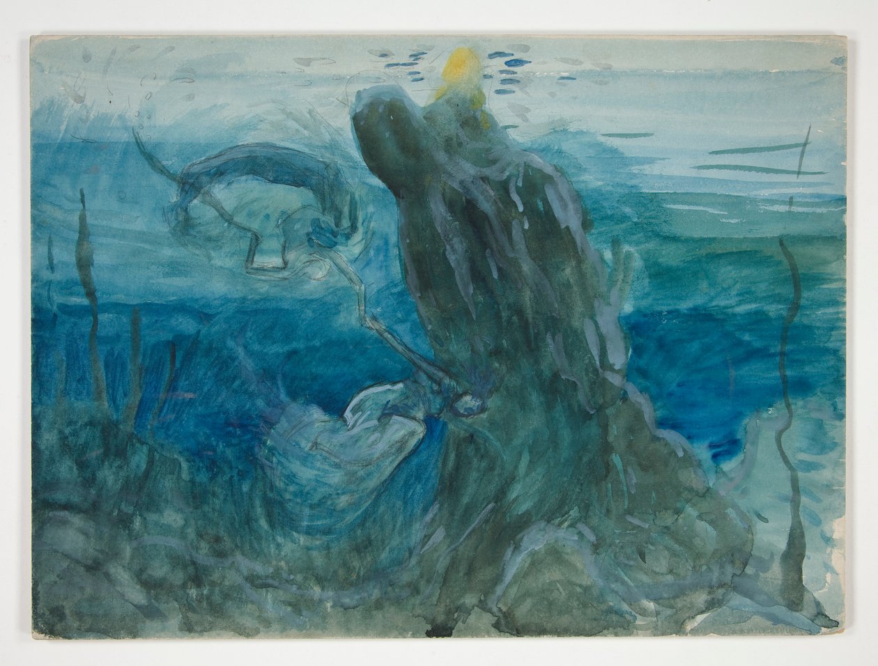 escena submarina de Edwin Austin Abbey
