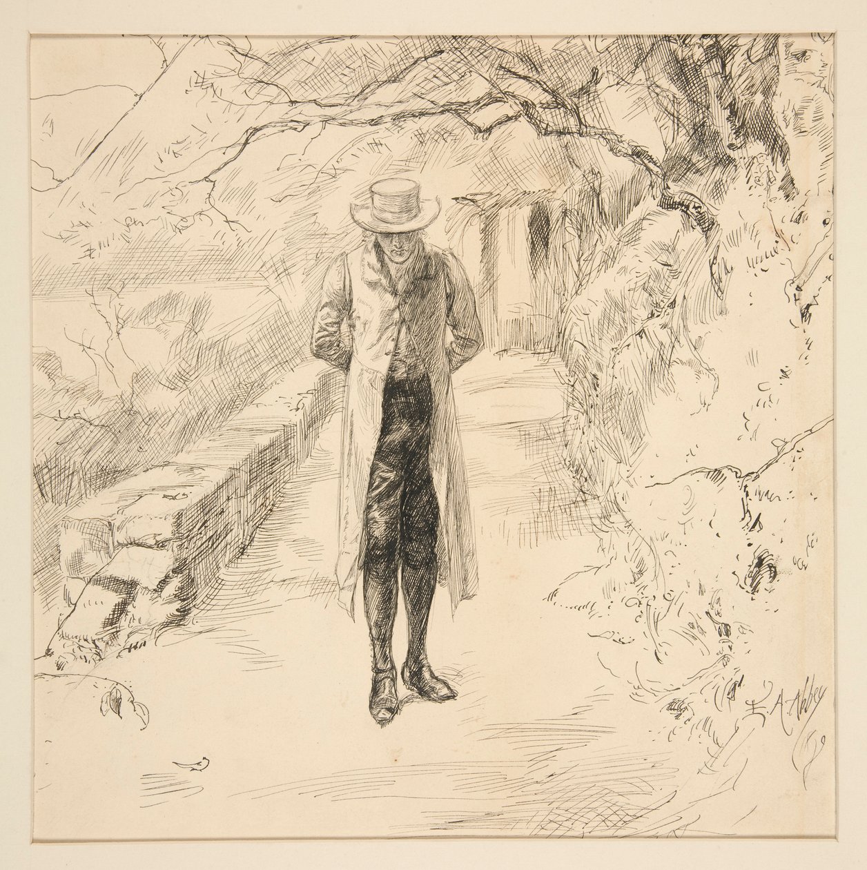 Wordsworth camina en el bosque: The English Lakes and Men Series, de Harper de Edwin Austin Abbey