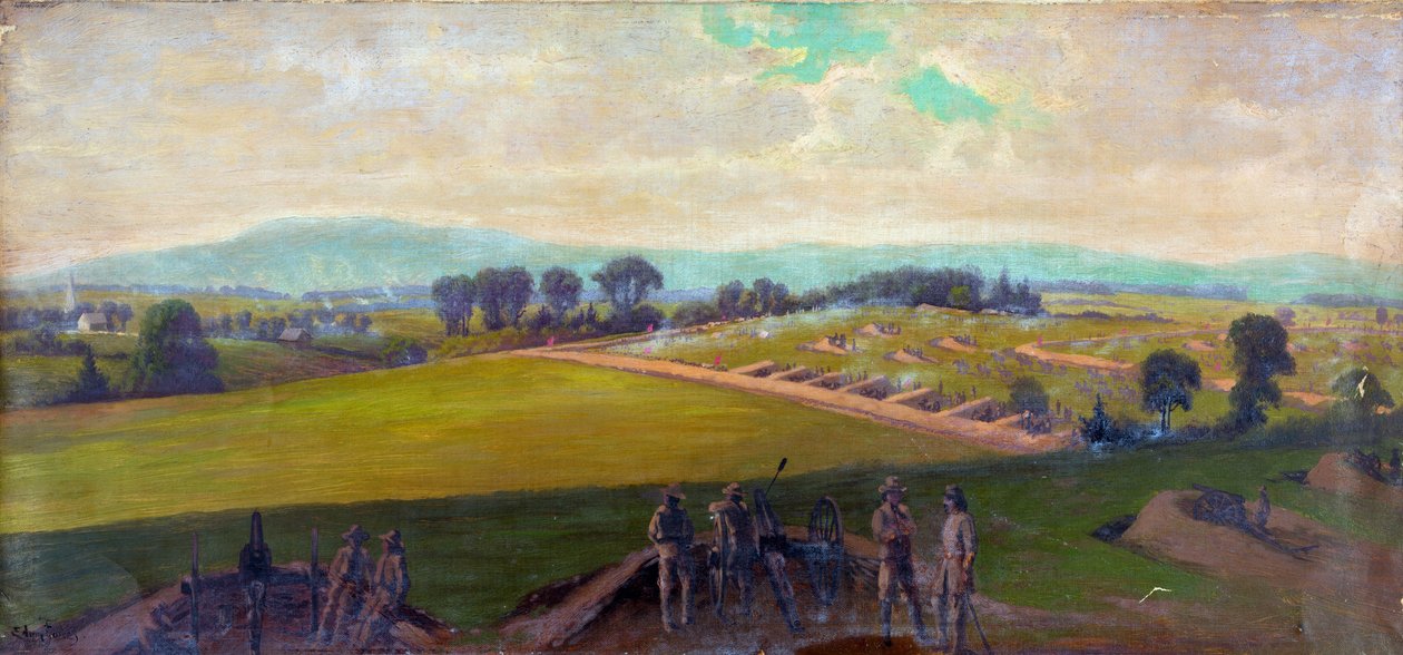 Guerra Civil Americana 1861-1865: Batalla de Gettysburg 1-3 de julio de 1863. Mayor número de bajas estadounidenses en cualquier otra de la guerra. Última resistencia del Ejército de Virginia, comandado por el General Lee