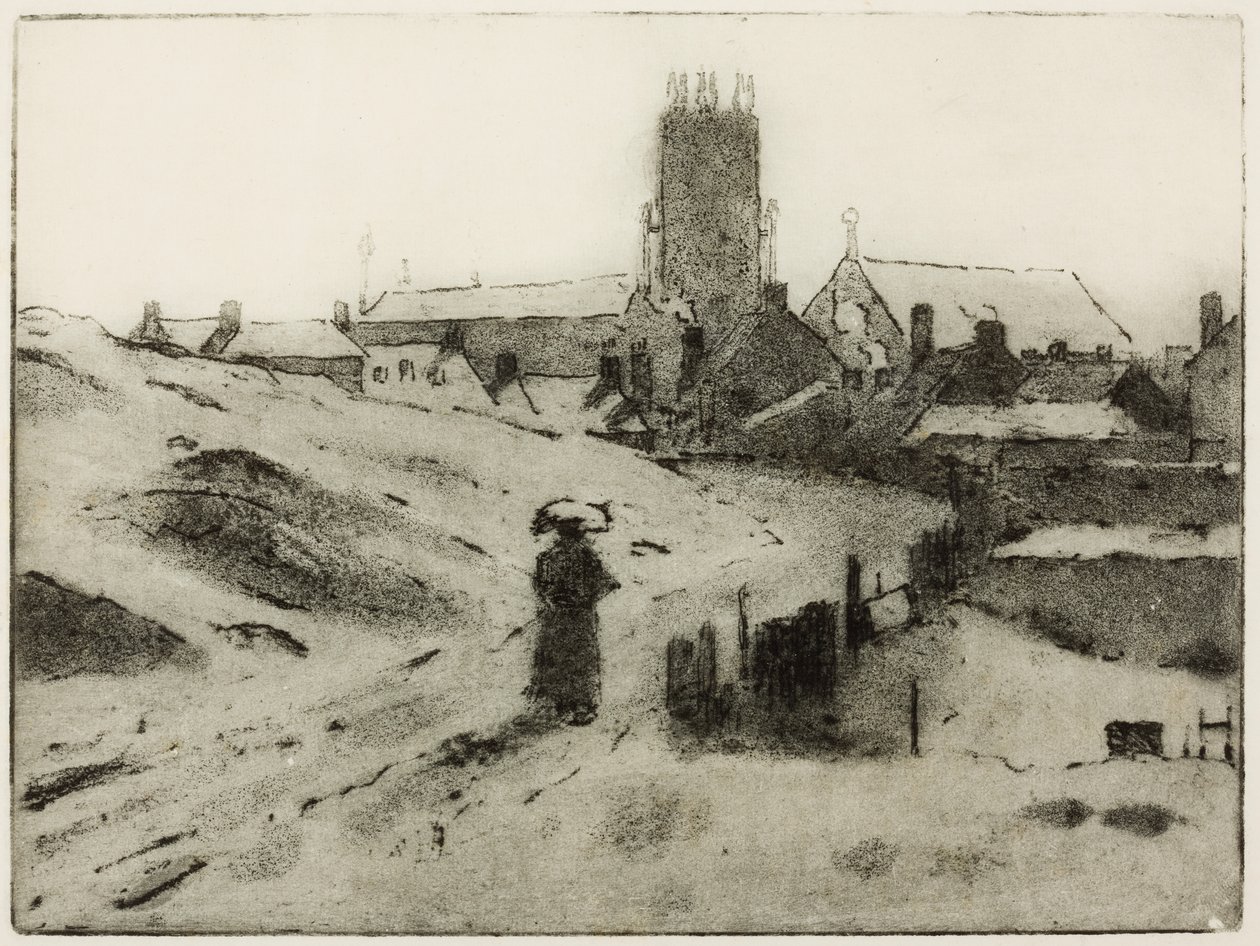 Iglesia del País Negro (grabado) de Edwin Butler Bayliss
