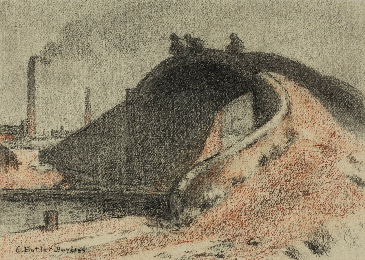 Puente del Canal (pastel sobre papel) de Edwin Butler Bayliss