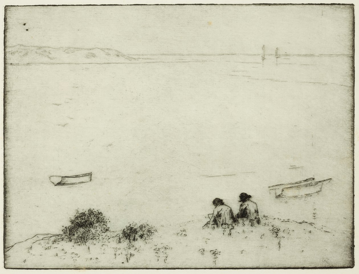 Bocetos junto al mar (grabado) de Edwin Butler Bayliss