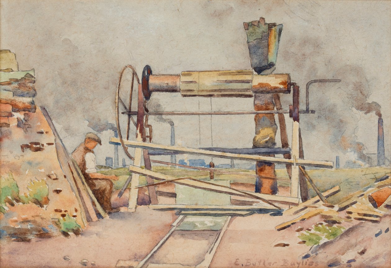 Winding Gear (acuarela sobre papel) | Edwin Butler Bayliss