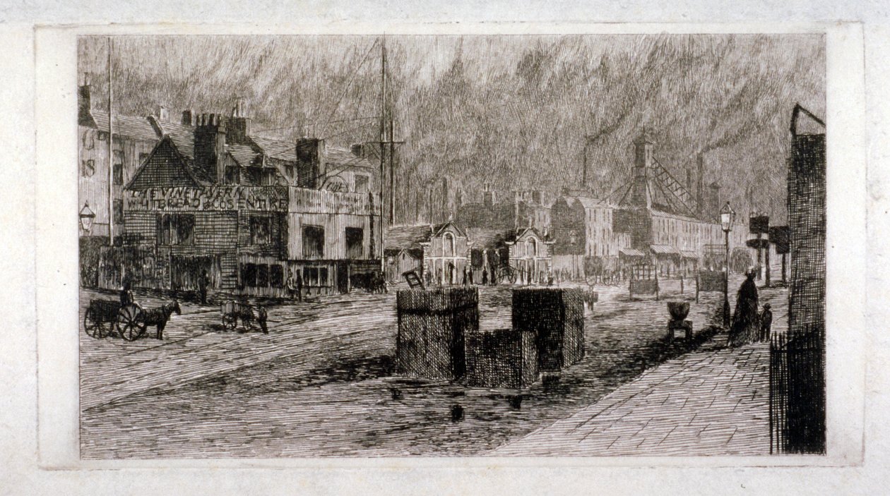 Taberna Vine, Mile End Road, Stepney, Londres, 1871 de Edwin Edwards