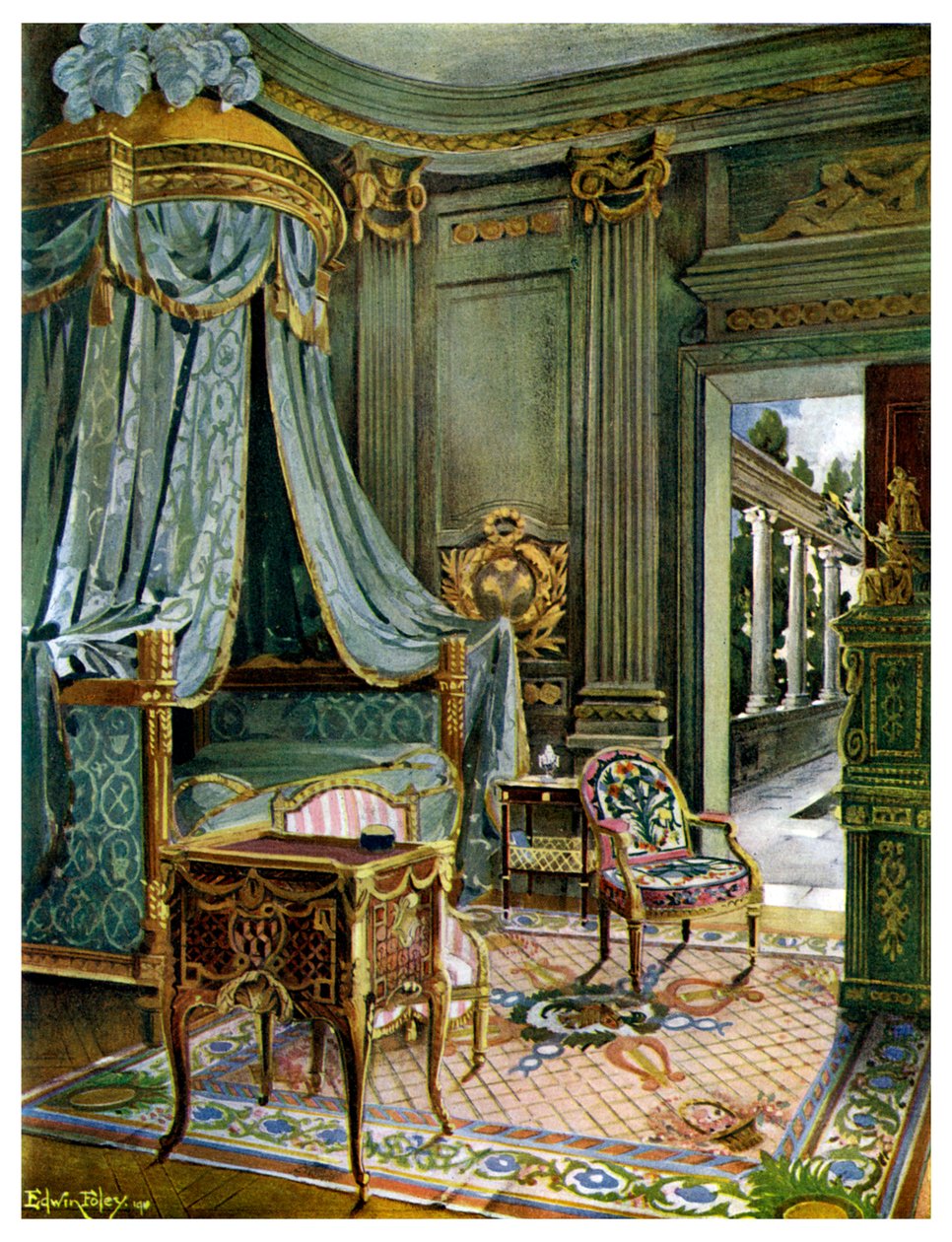 Dormitorio, 1911-1912 de Edwin Foley