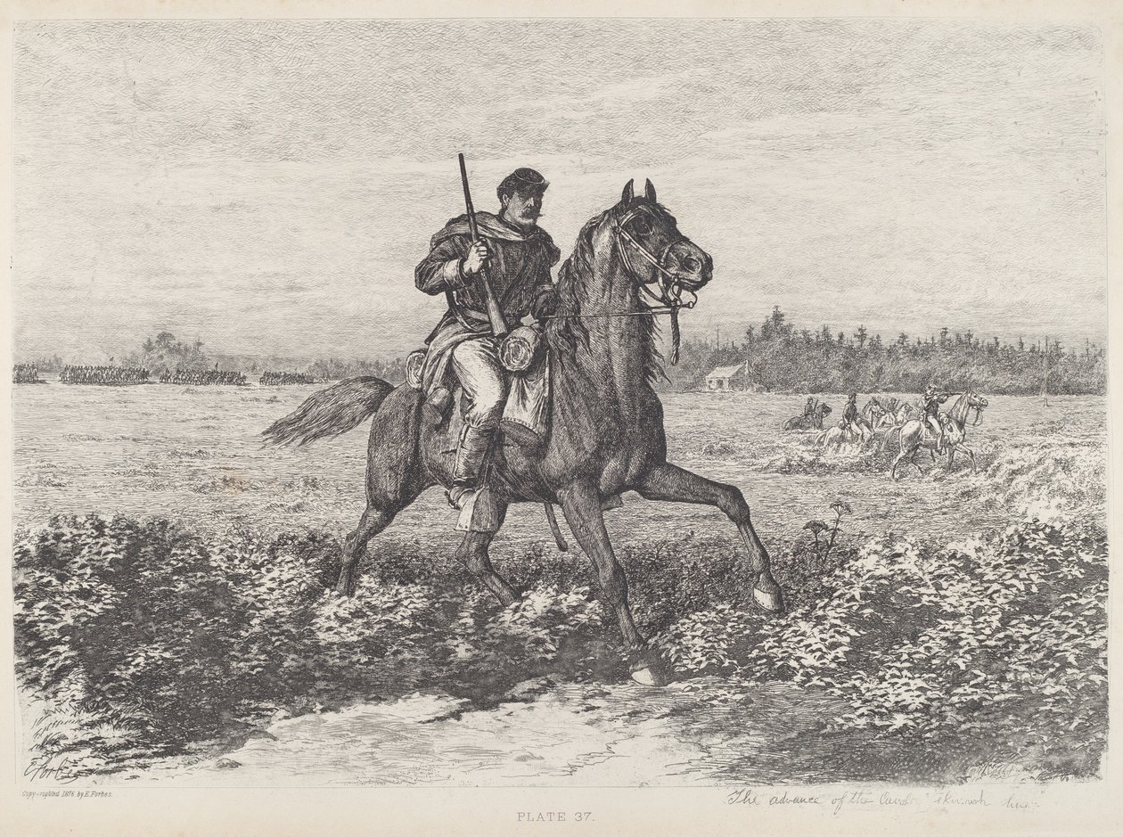 El Avance de la Caballería de Edwin Forbes