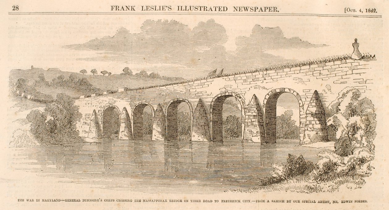 La Guerra en Maryland, del Periódico Ilustrado de Frank Leslie, 4 de octubre de 1862. de Edwin Forbes