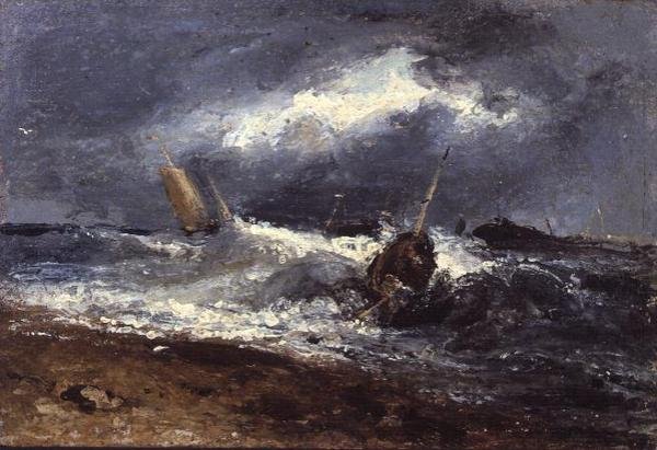 Escena de tormenta de Edwin Hayes