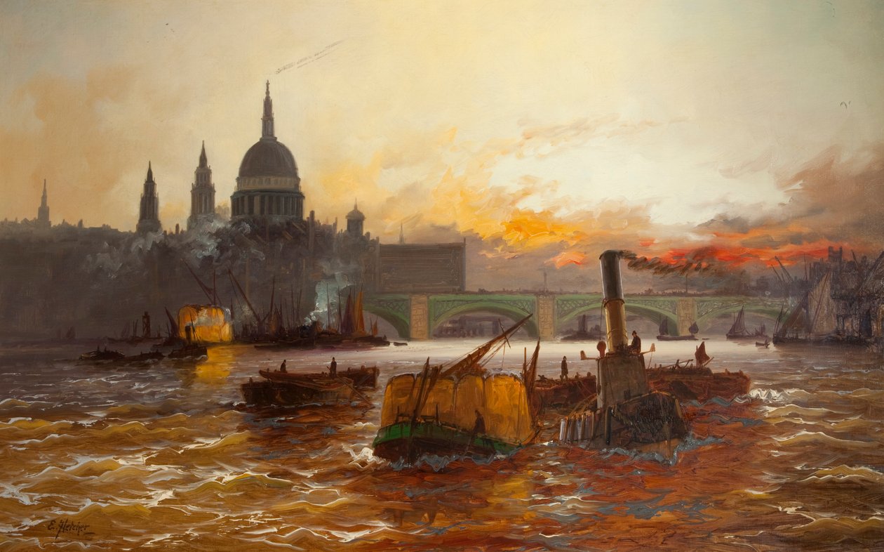 El puerto de Londres, 1940-45 de Edwin Henry Eugene Fletcher