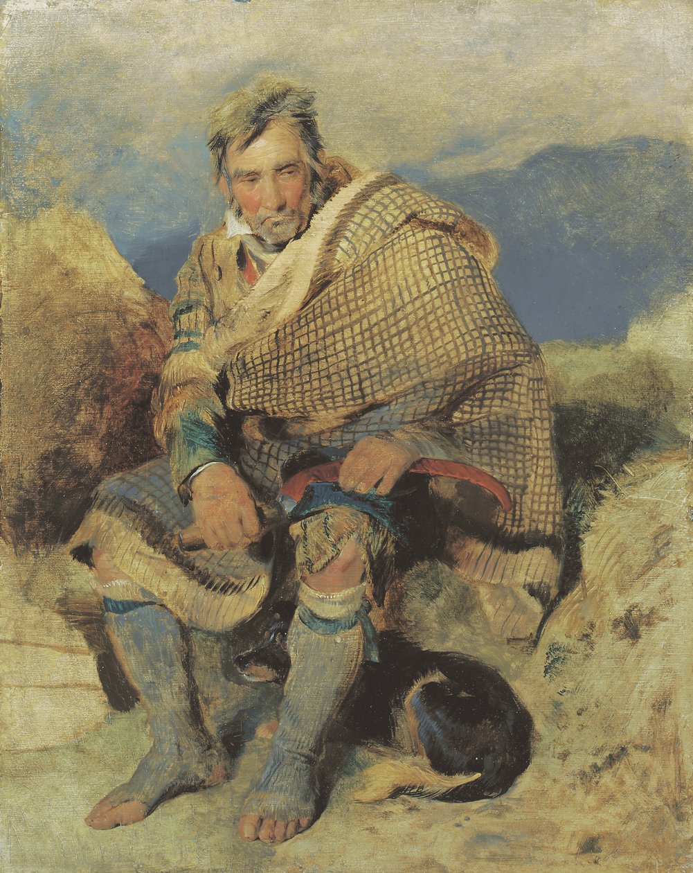 Un pastor de las tierras altas - un boceto, c. principios de 1820 de Edwin Landseer