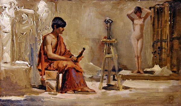 La modelo del artista de Edwin Longsden Long