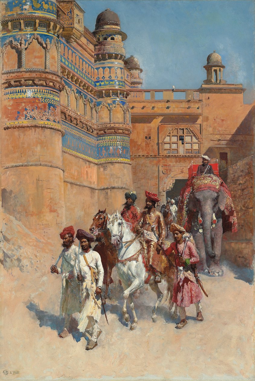 El Fuerte de Gwalior, Madhya Pradesh de Edwin Lord Weeks