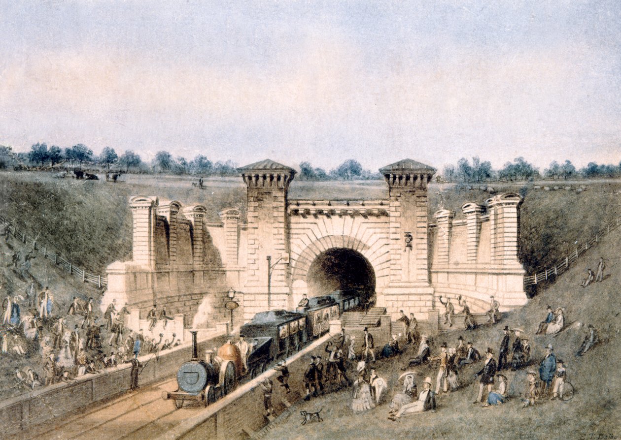 El túnel ferroviario de Primrose Hill de Edwin Thomas Dolby