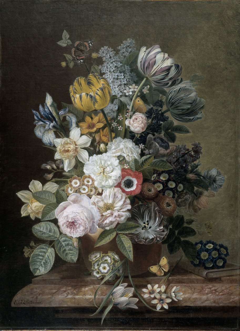 Naturaleza muerta con flores de Eelke Jelles Eelkema