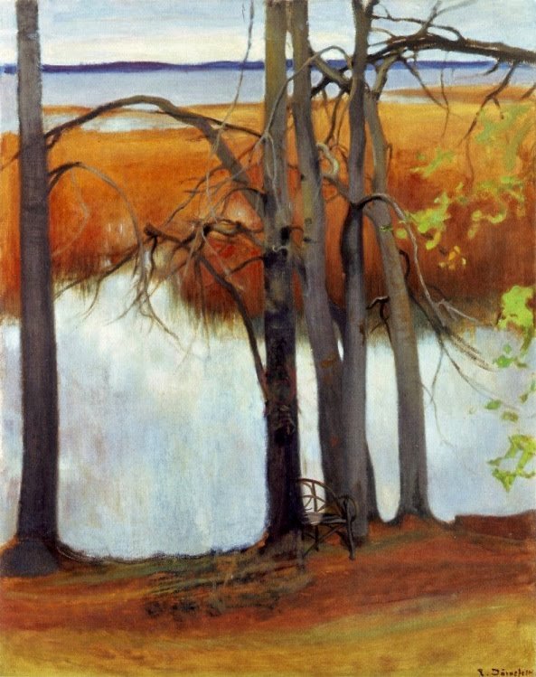 Orilla del lago con juncos de Eero Järnefelt