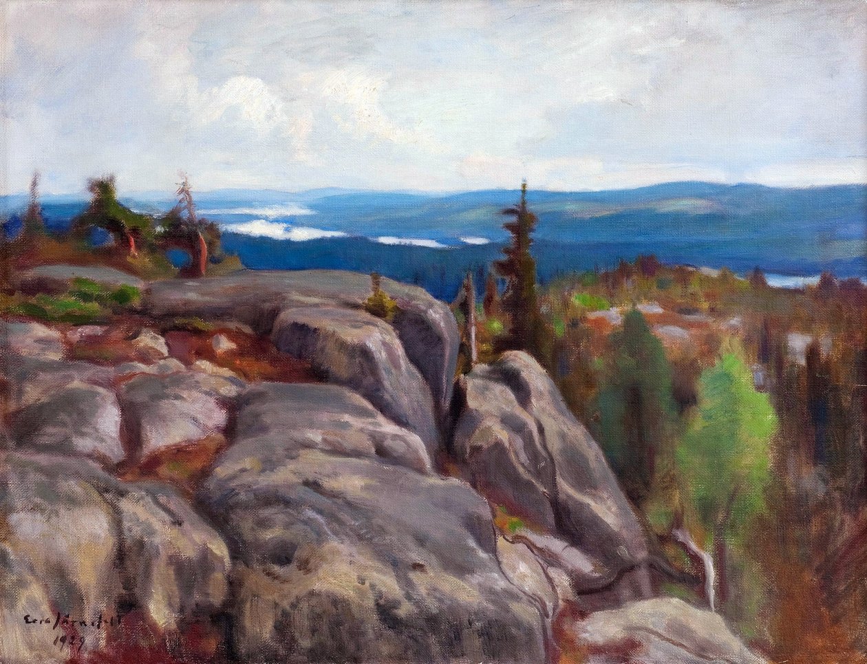 Paisaje (Landscape from Koli) - Paysage de Koli - par Eero (Erik) Jarnefelt (Jaernefelt) (1863-1937) de Eero Järnefelt