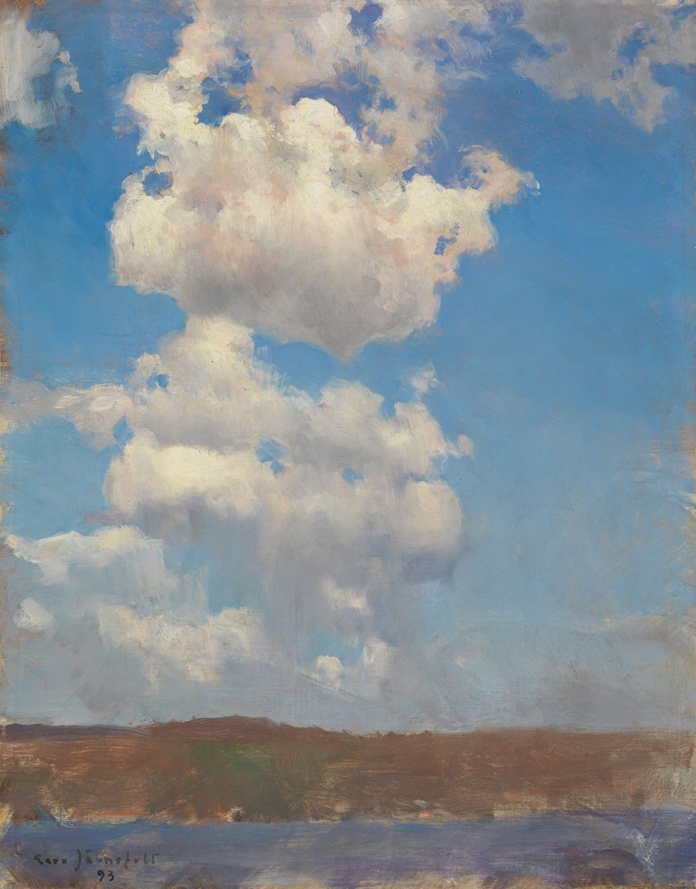 Estudio de nubes de Eero Järnefelt