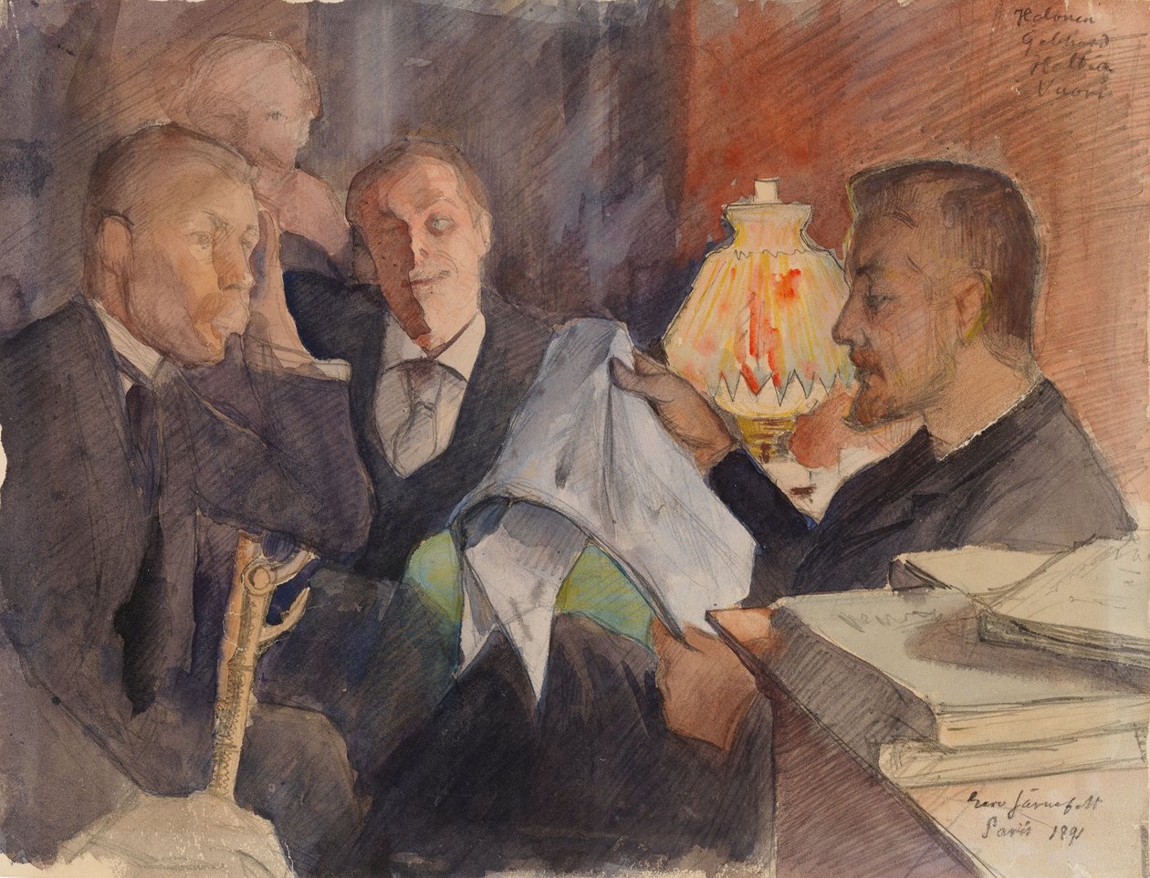 En el estudio de París de Eero Järnefelt
