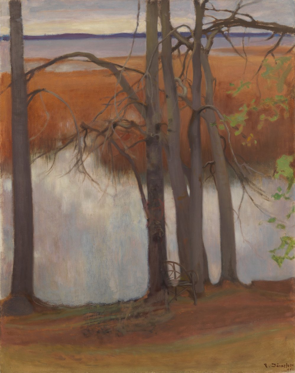 Orilla del lago con juncos de Eero Järnefelt