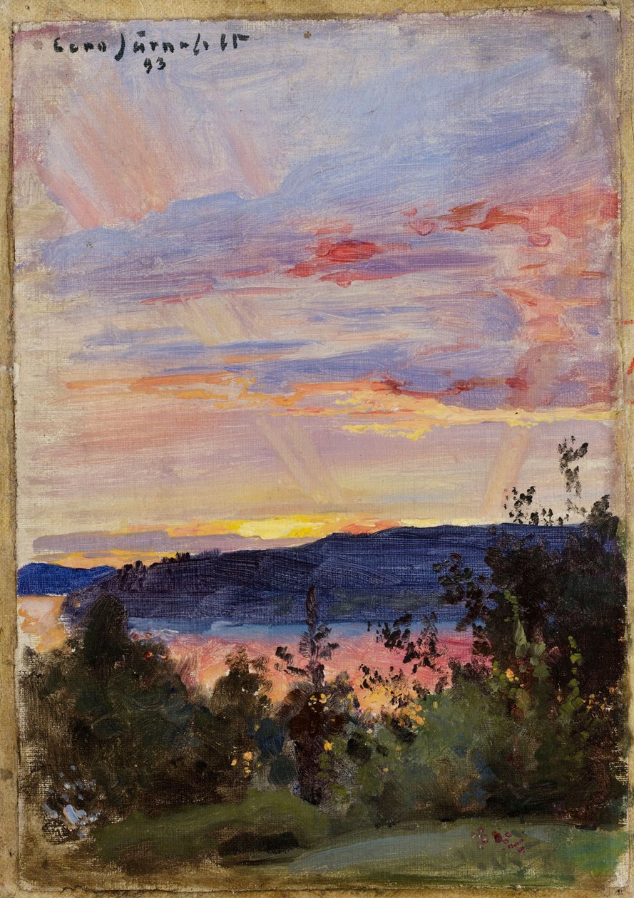 Puesta de sol de Eero Järnefelt