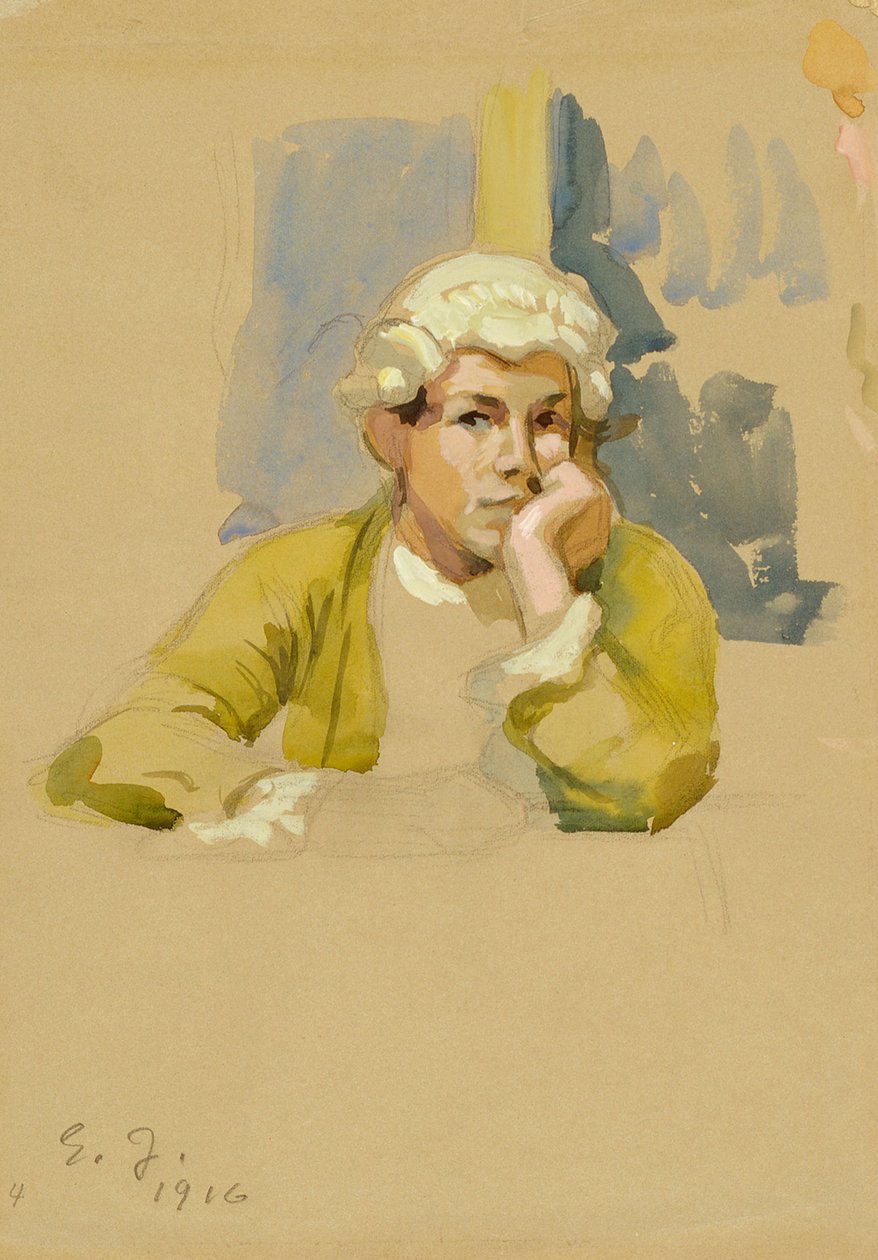 Joven con atuendo rococó de Eero Järnefelt