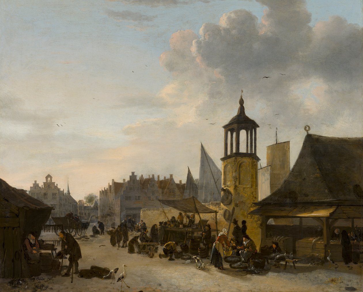 Mercado de pescado de Egbert van der Poel