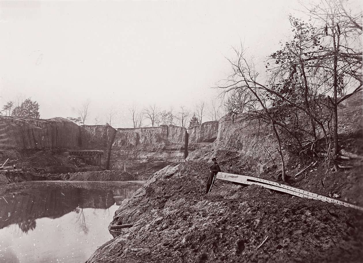 Canal Dutch Gap, 1865 de Egbert Guy Fowx