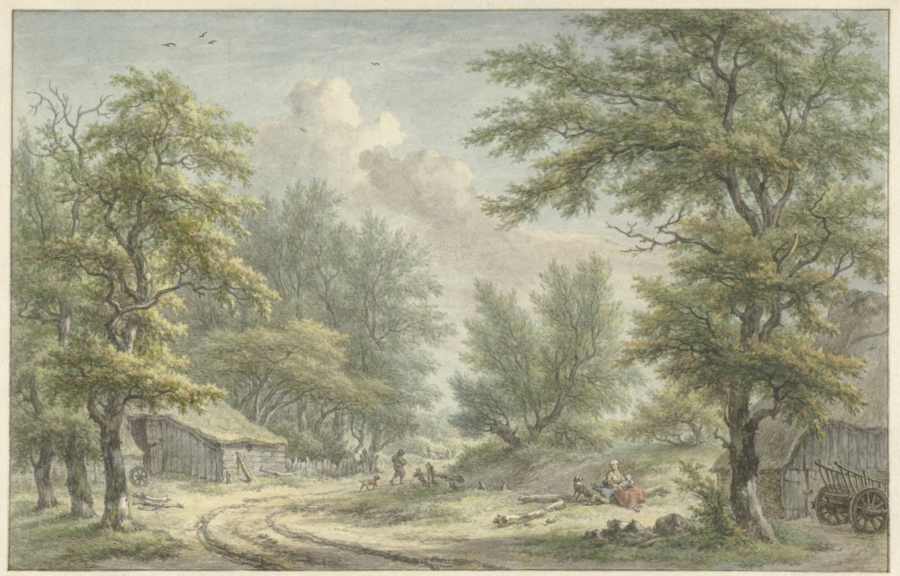 Paisaje cerca de Eext, Drenthe de Egbert van Drielst