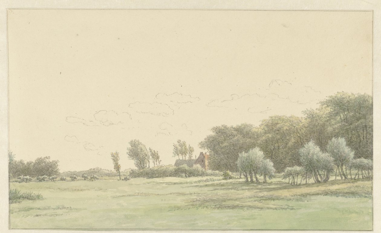 Paisaje cerca de Wageningen de Egbert van Drielst