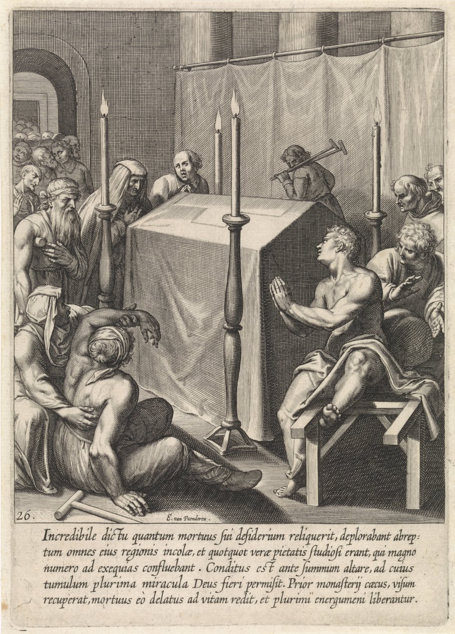 Tumba de Tomás de Aquino La vida de Santo Tomás de Aquino (título de la serie) de Egbert van Panderen