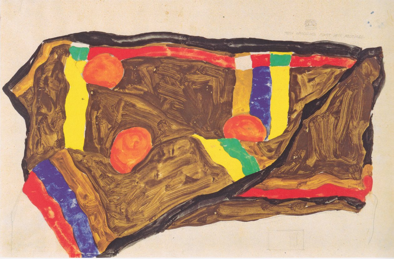 Mi camino pasa por abismos 17-5-1912 de Egon Schiele