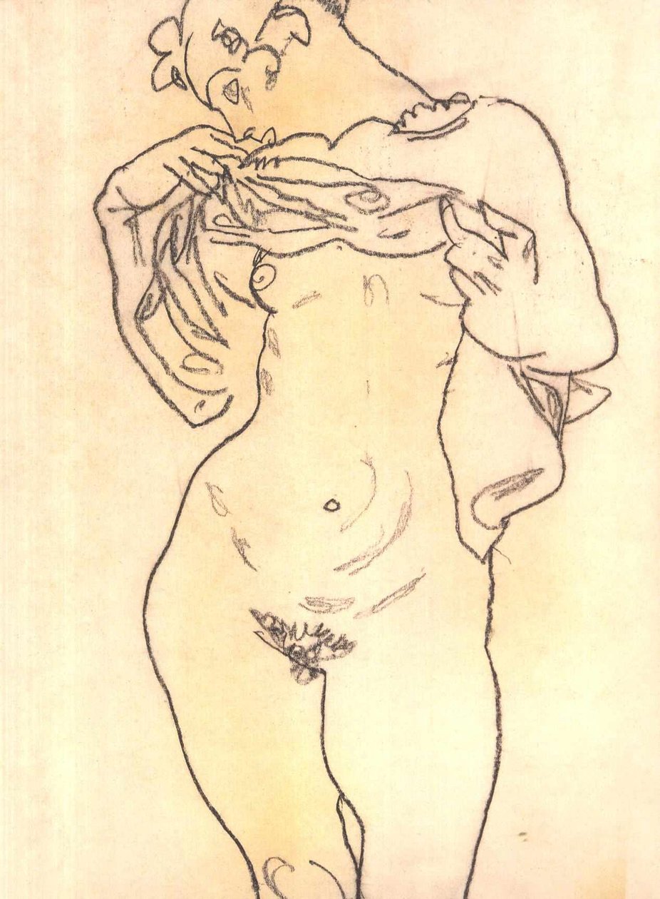 Desnudo de Egon Schiele