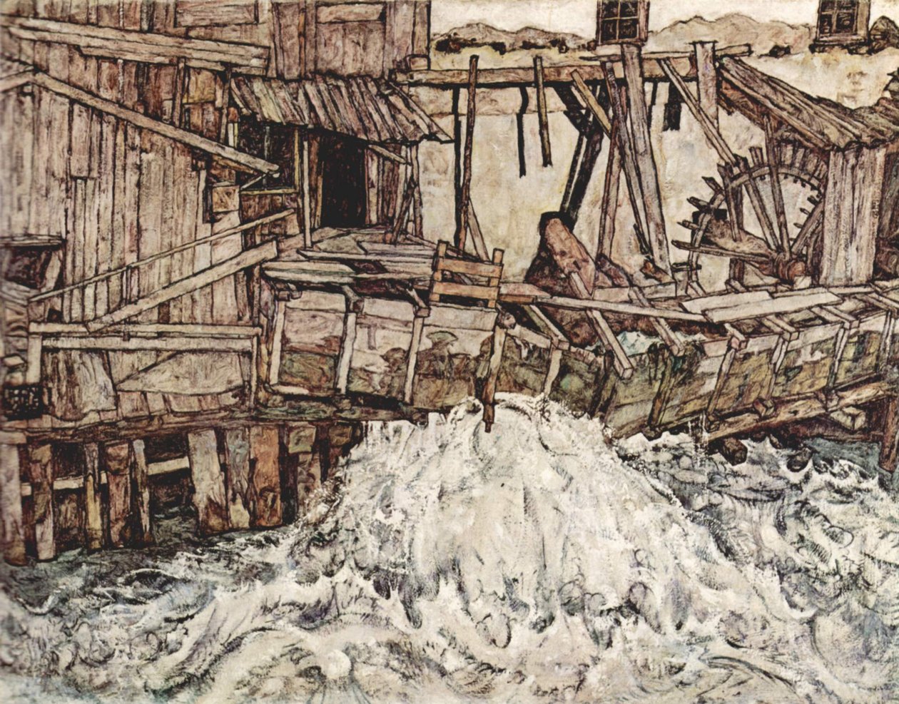Viejo molino de Egon Schiele