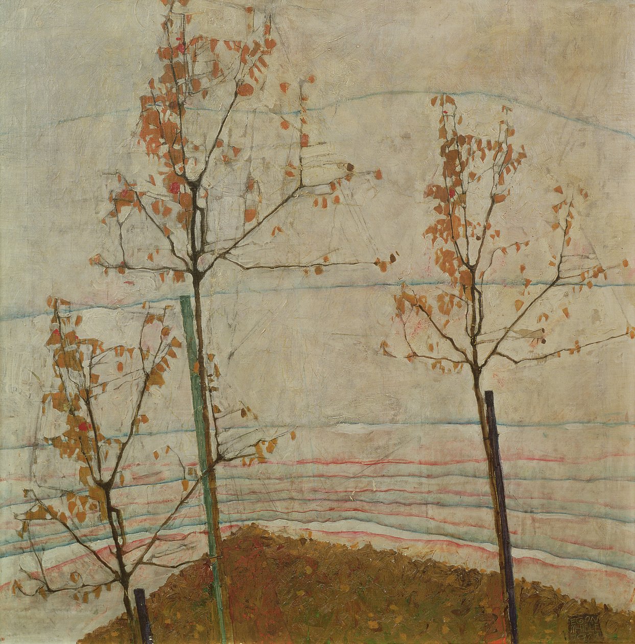 Árboles de Otoño de Egon Schiele