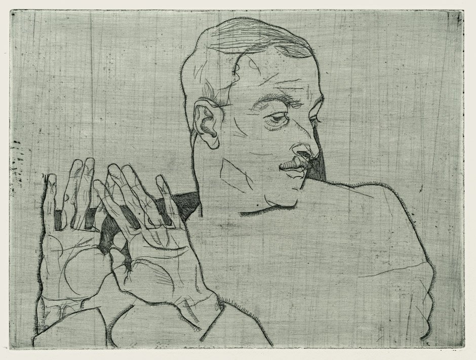 Retrato de Arthur Roessler de Egon Schiele