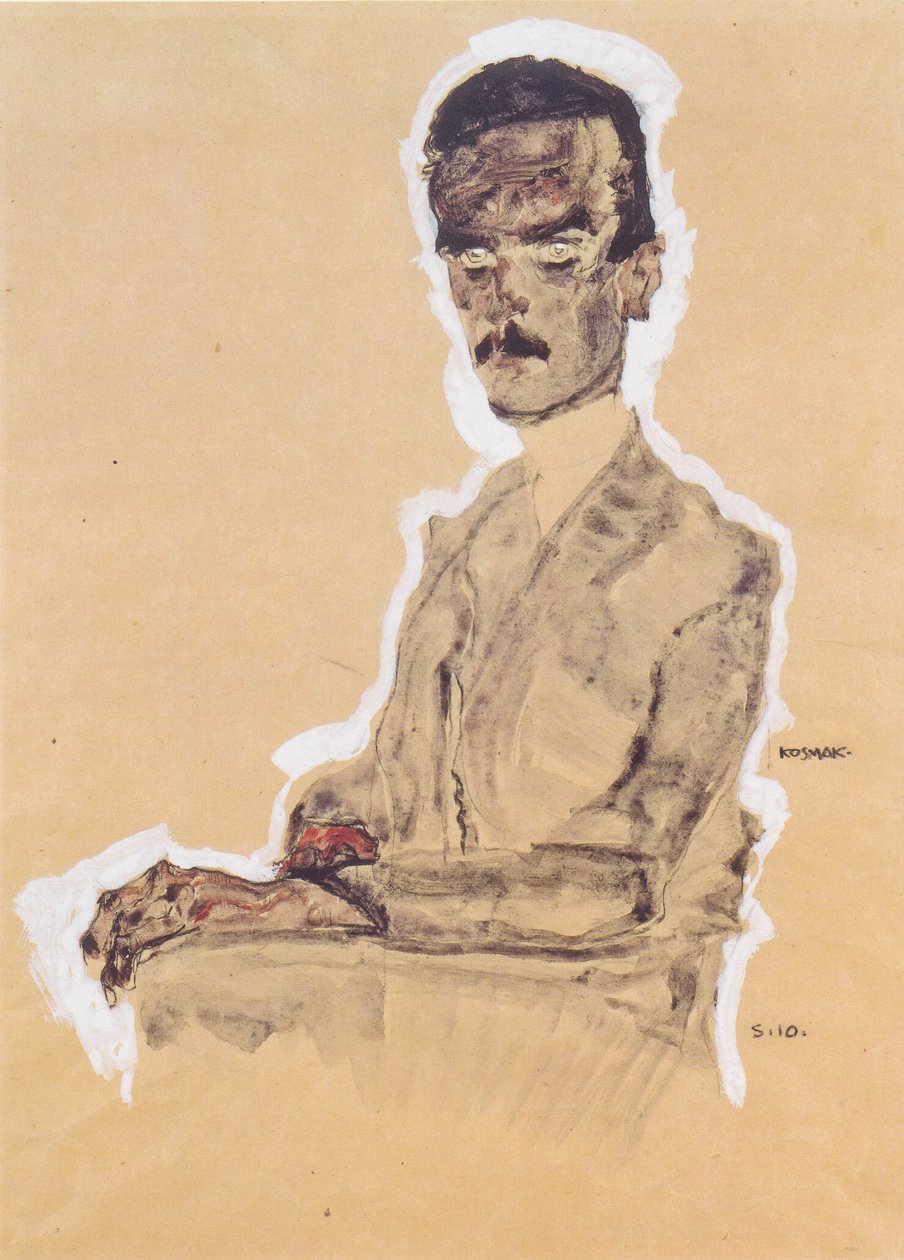 Retrato de Eduard Kosmack de Egon Schiele