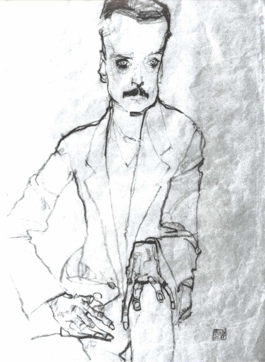 Retrato de Eduard Kosmack de Egon Schiele