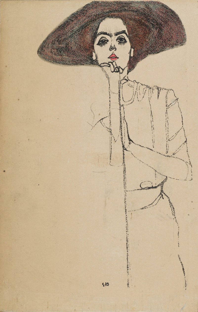 Retrato de una mujer de Egon Schiele