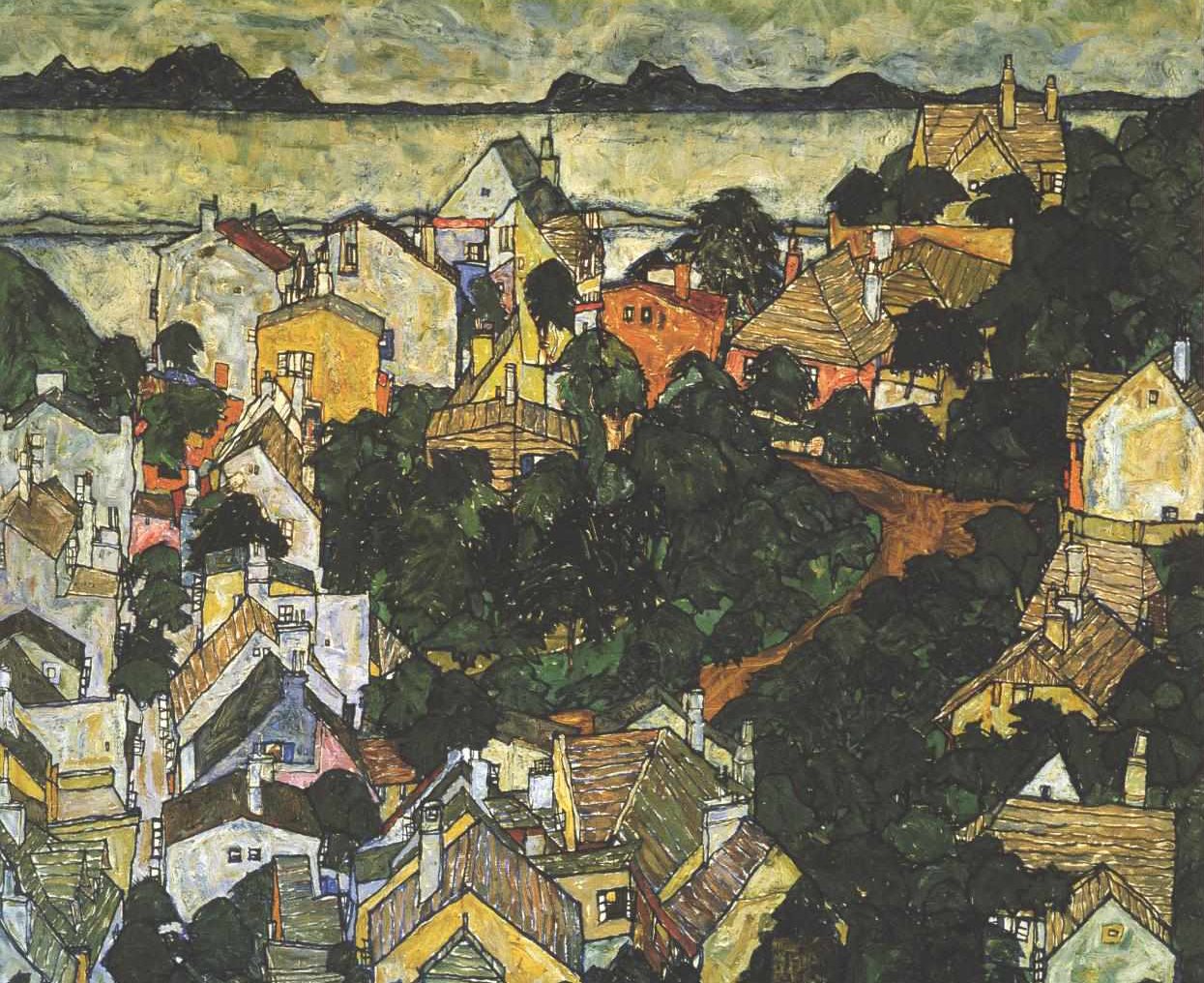 Paisaje de verano de Egon Schiele