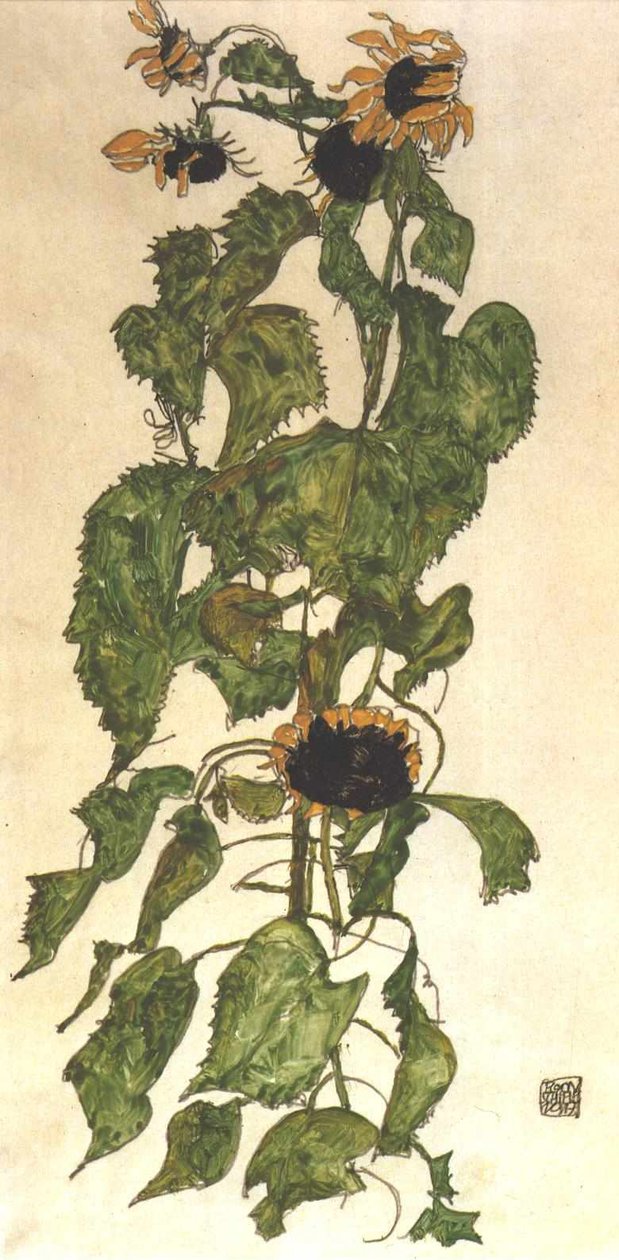 Girasoles de Egon Schiele