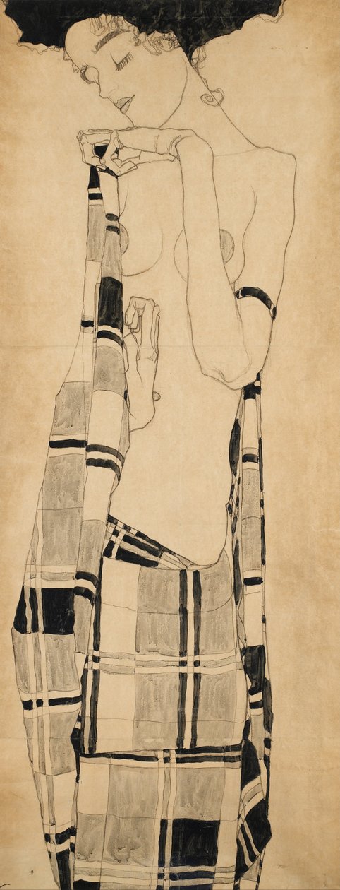 Niña de pie de Egon Schiele