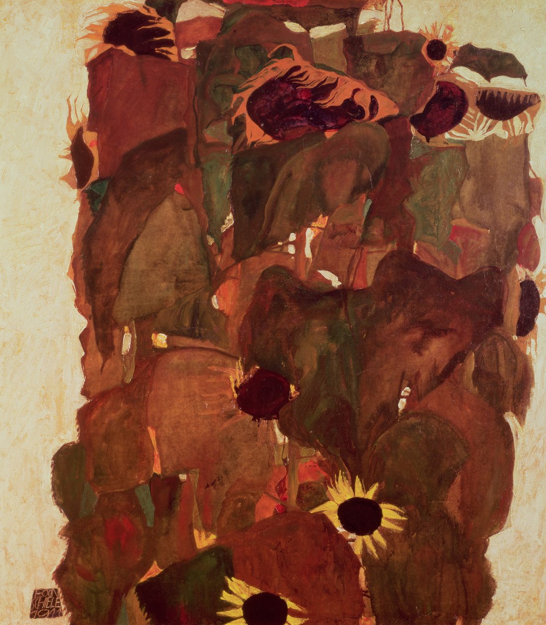 Girasoles II, 1911 de Egon Schiele