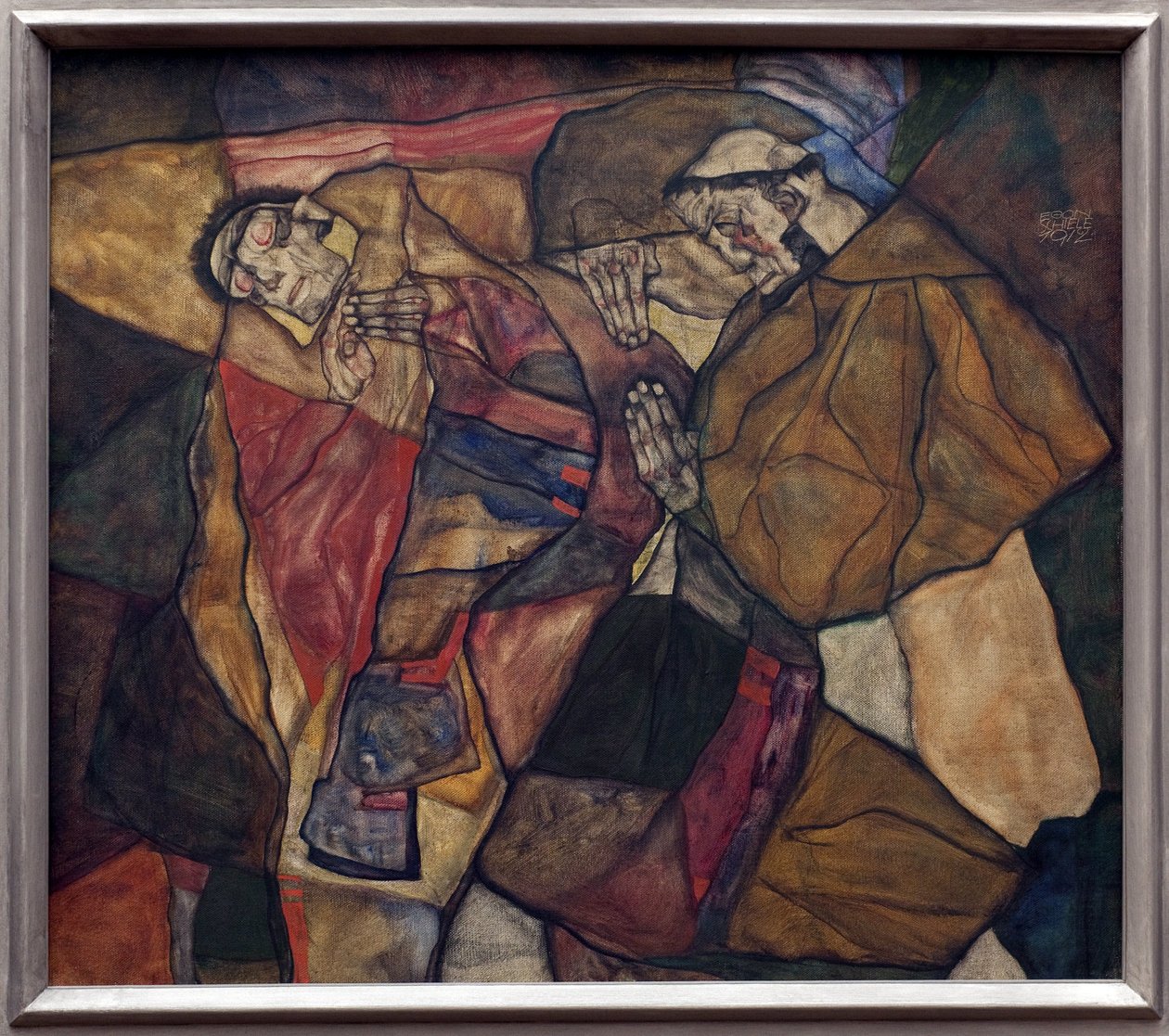 Agonía. Pintura de Egon Schiele (1890-1918), 1912. Arte austríaco, siglo XX. Neue Pinakothek, Múnich (Alemania). de Egon Schiele