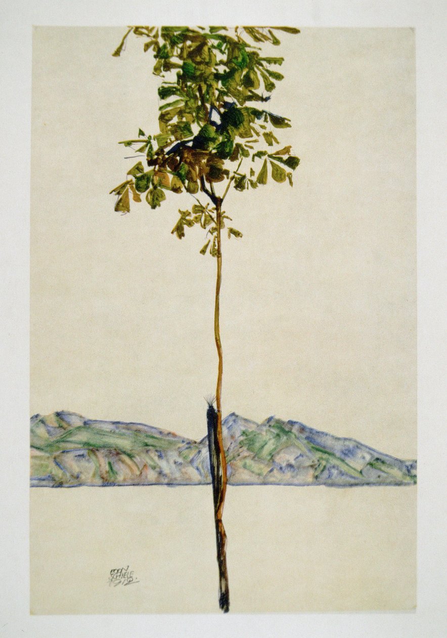 Baeumchen - Castaño en el lago Constanza de Egon Schiele