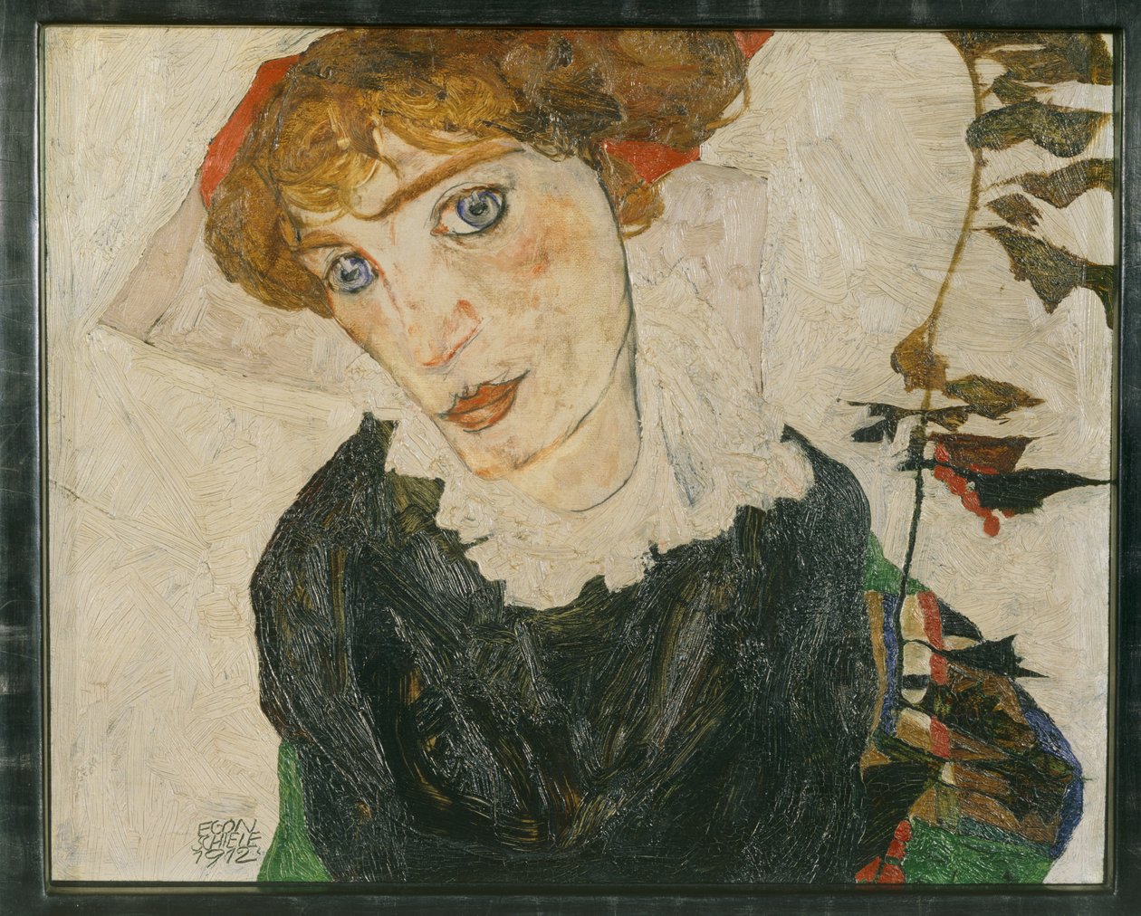 Bildnis Wally Neuzil (óleo sobre madera) de Egon Schiele