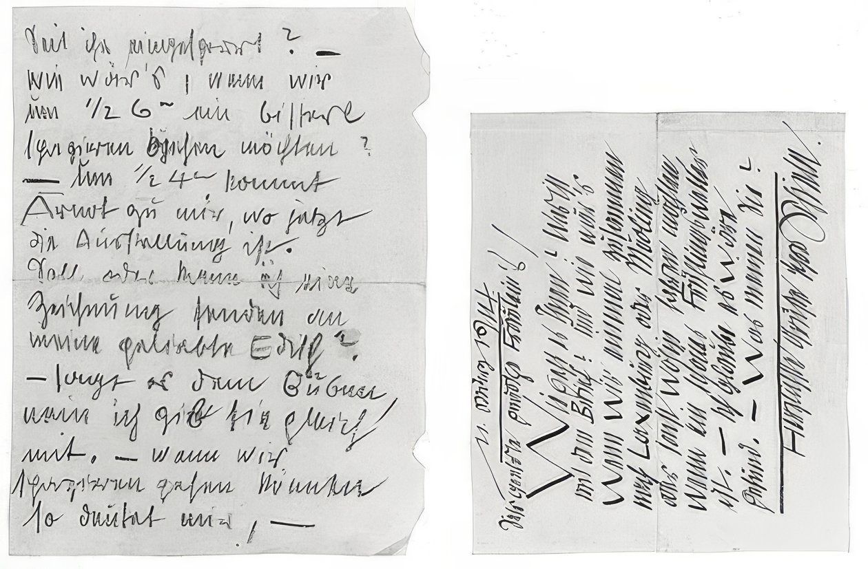 Carta de Egon Schiele a las hermanas Edith y Adele Harms del 11 de marzo de 1914 de Egon Schiele