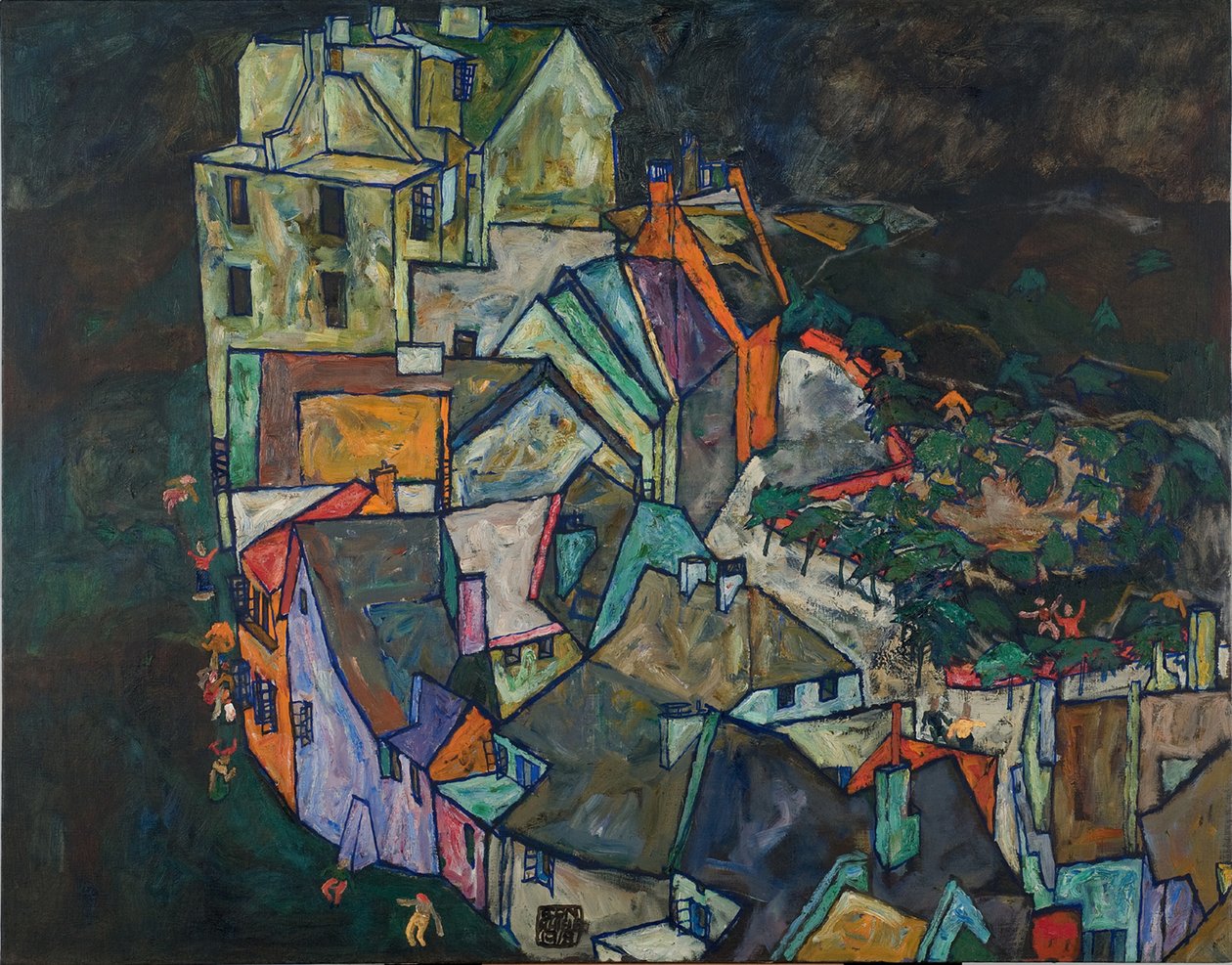 Creciente de Casas III de Egon Schiele