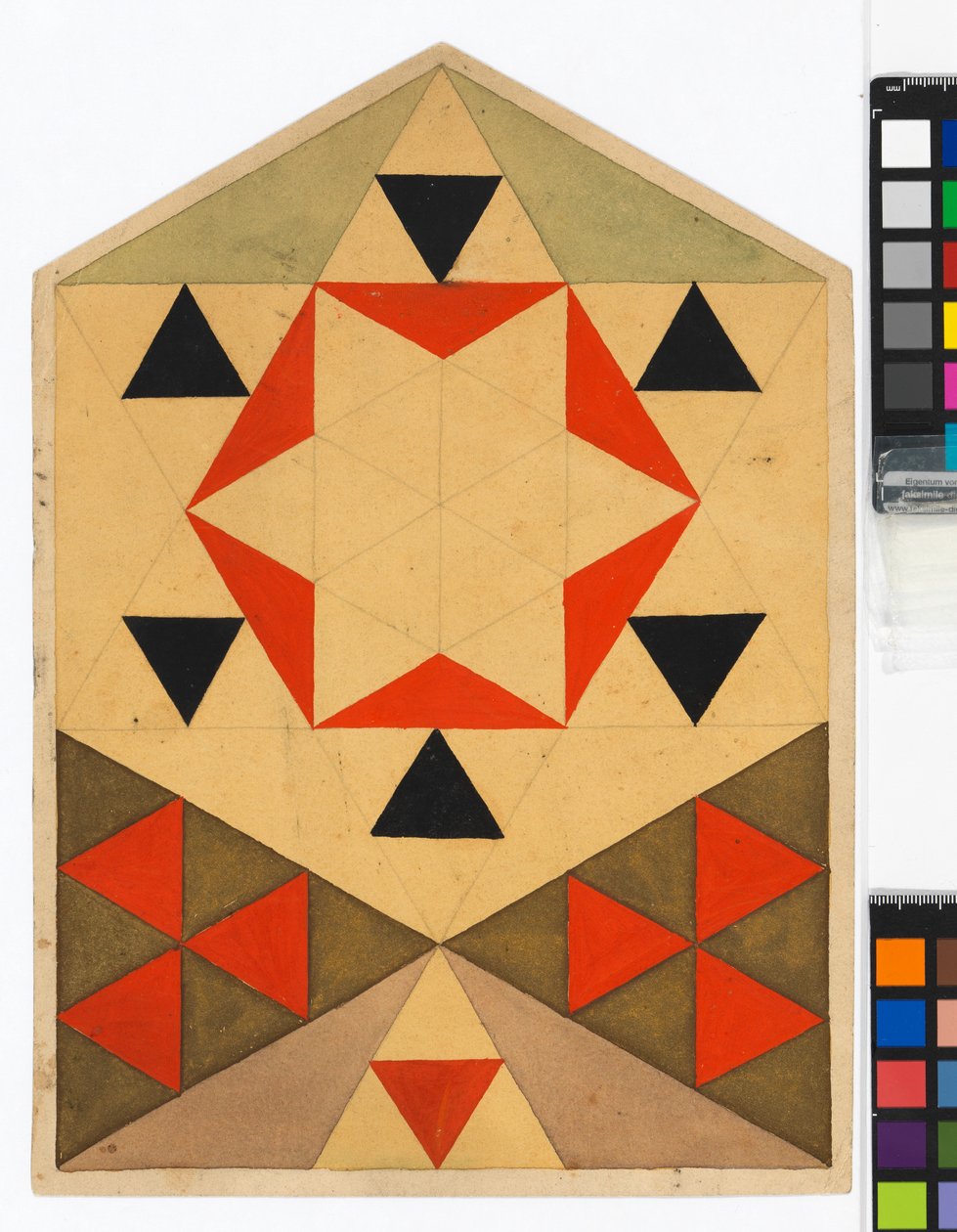 Geometrische Übung (Schülerarbeit) de Egon Schiele
